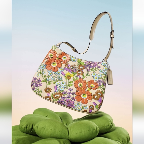 Coach Handbags - Coach Penelope shoulder bag with floral print Leather NWOT Spring Easter Bag